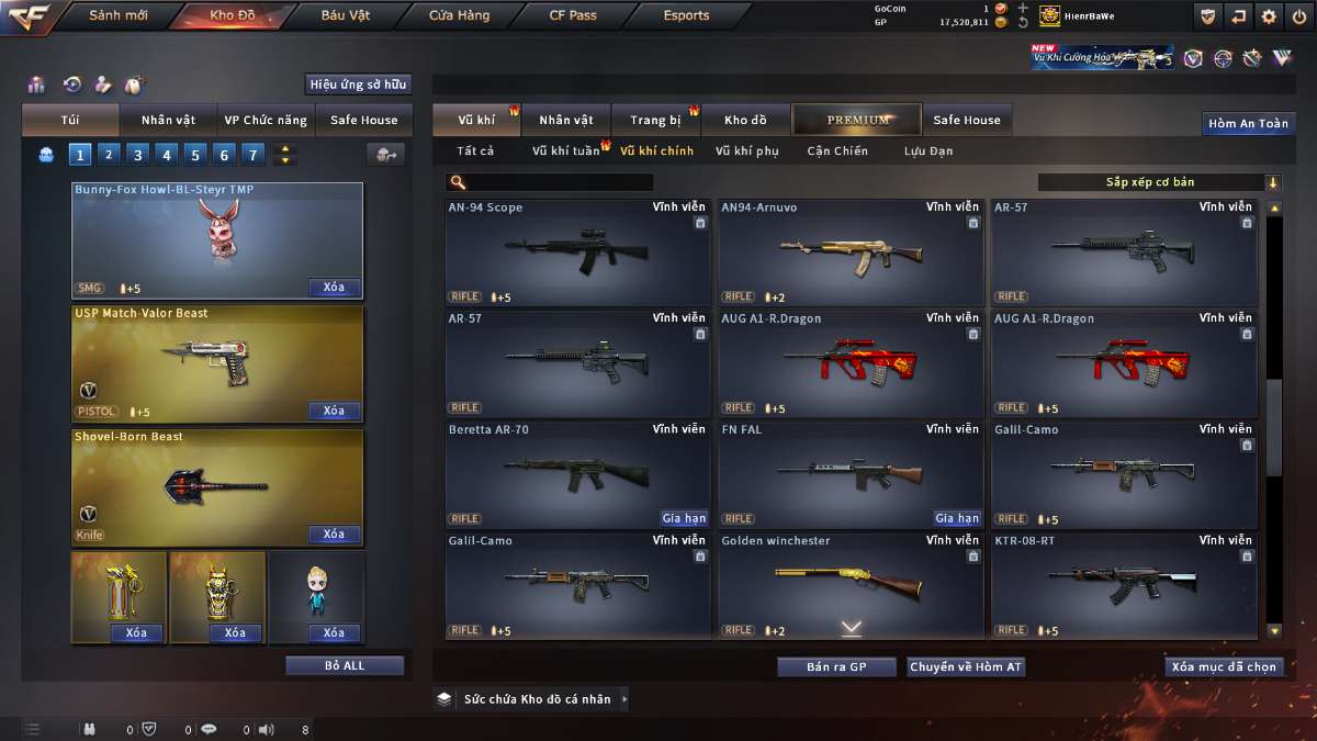 shop acc cf uy tin gia re